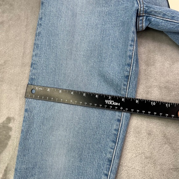 Levis Premium Wedgie Straight Jeans Womens 25 Blue Button Fly Distressed New Nwt - Picture 10 of 16